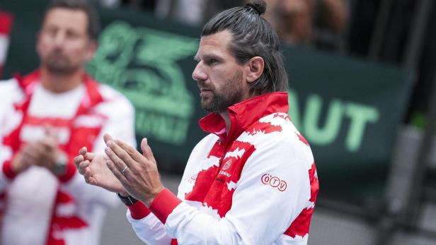 TENNIS/DAVIS CUP/WELTGRUPPEN I BEGEGNUNG/ÖSTERREICH - PORTUGAL: MELZER