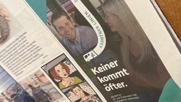 "Keiner kommt öfter": Wirbel um schlüpfrige Öffi-Werbung in Kärnten