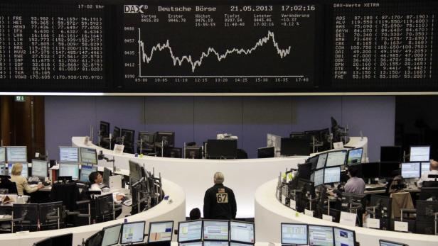 Blick in den Handelssaal der Frankfurter Wertpapierbörse am 21.05.2013.