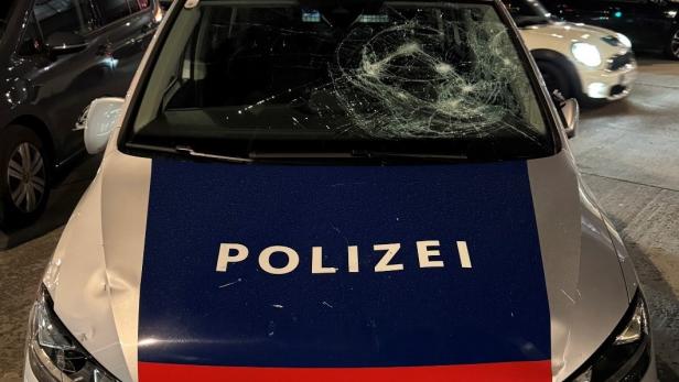 Mit Metallstange auf Polizeiautos eingeschlagen: Verdächtiger festgenommen