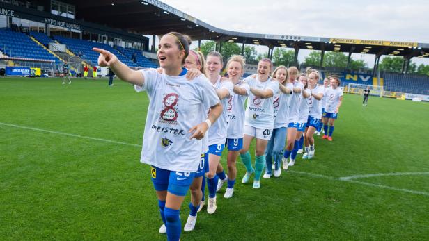 Acht in einer Reihe: St. Pölten ist der Serienmeister im Frauenfußball