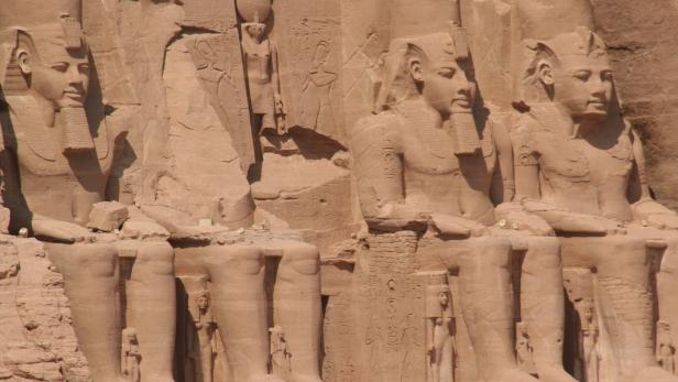Ramses-Statuen von Abu Simbel im Süden Ägyptens