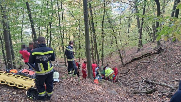 ++ HANDOUT ++ NIEDERÖSTERREICH: AUF WANDERWEG ABGESTÜRZT - KOMPLIZIERTE RETTUNGSAKTION IM RAUM KREMS