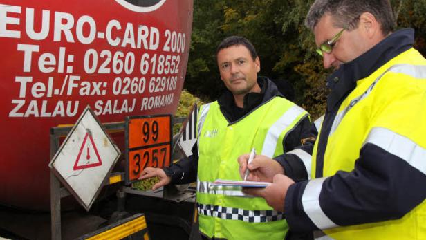 Lkw-Kontrolle: Gravierende Mängel auf der Tagesordnung