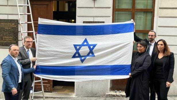 Angriffe auf israelische Fahnen in Österreich hören nicht auf
