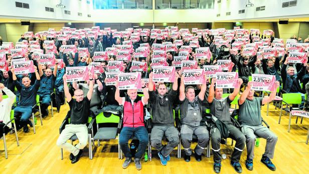 Metaller-KV: Gewerkschaften proben für den Streik