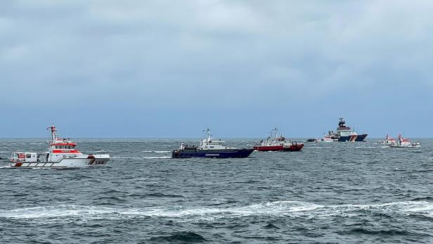 Kollision von 2 Frachtschiffen nahe Helgoland