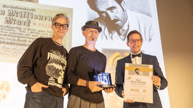Günther Schwaiger bei der Preisverleihung bei den Hofer Filmtagen