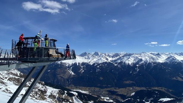 Alpenblick auf 2.600 Metern von der Aussichtsplattform „Z1“