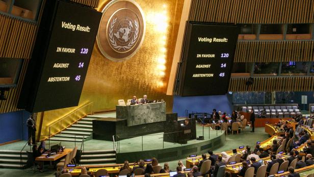 United Nations Abstimmung zum Nahostkonflikt
