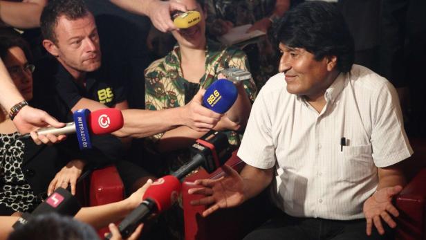 Evo Morales, Boliviens Präsident, musste unfreiwillig in Wien landen.