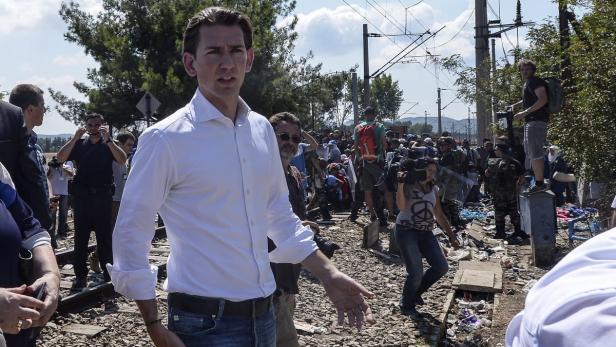 Außenminister Kurz war im Sommer an der mazedonisch-griechischen Grenze. Nun werde Österreich drei Millionen Euro für den EU-Syrien-Fonds bereitsstellen, „um Menschen in der Region zu unterstützen“