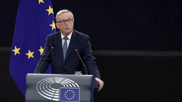 Juncker am Mittwoch bei seiner Rede