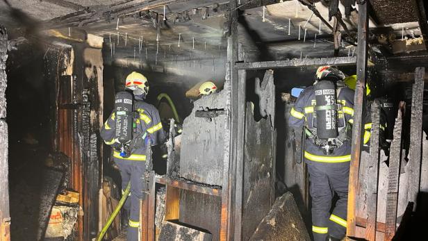 Ein Feuerwehrmann wurde bei dem Einsatz verletzt