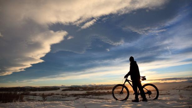Mountainbiken im Winter