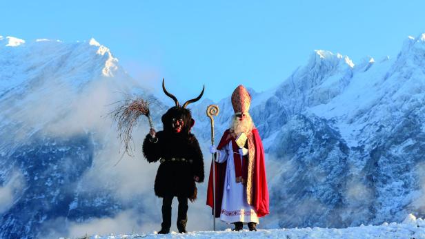 Krampus und Nikolo am Miglotag