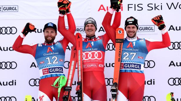 Dreifachsieg der ÖSV-Männer im Weltcup-Slalom von Gurgl