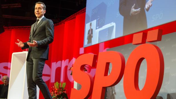 Bundeskanzler Christian Kern am SPÖ-Parteitag im Juni