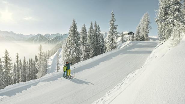 Schladming Dachstein Skigebiet mit Panorama