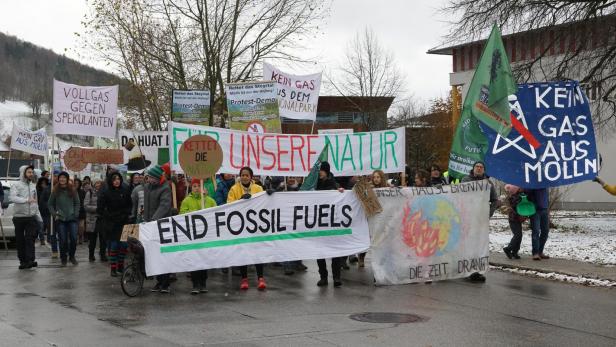 Gasbohrung in Molln: 250 Teilnehmer bei Demonstration