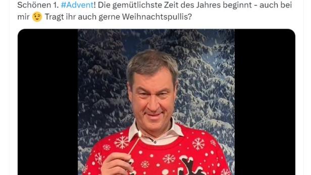 1. Advent: Söder im Weihnachtspulli, Nehammer und Babler im Schnee