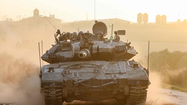 Israelischer Panzer im Gazastreifen