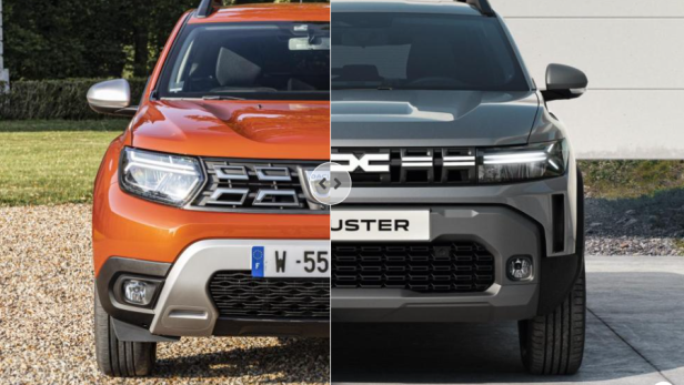 Neuer Dacia Duster: Modell alt und Modell neu im direkten Vergleich