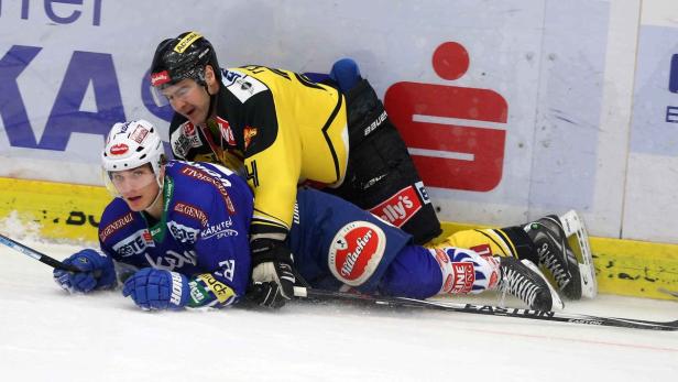 Auf dem Boden: Wieder hatten die Capitals (oben Ferland) Pech und verloren.