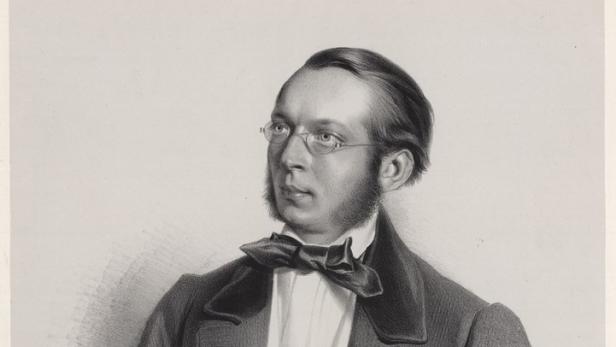 Porträt des Forschers Ferdinand von Hochstetter