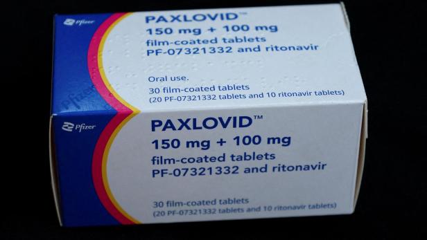 FILE PHOTO: Paxlovid is shown in this picture illustration