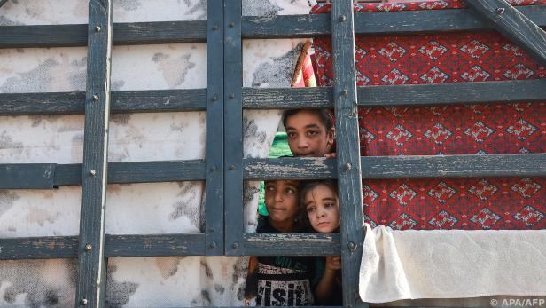 Flüchtlingskinder im südlichen Gazastreifen