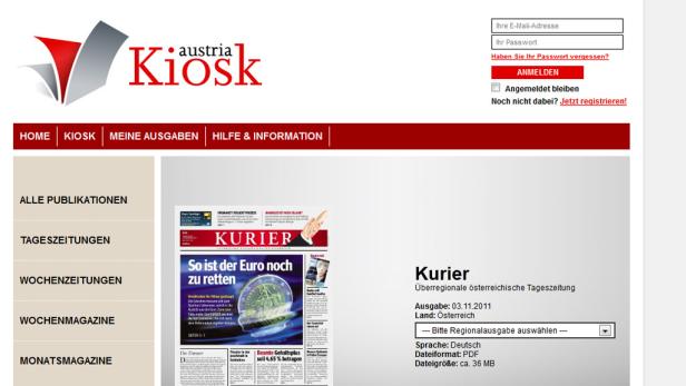 Erster digitaler Printmedien-Kiosk online