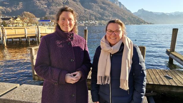 Ulrike Feichtinger und Klimakoordinatorin Verena Pühringer-Sturmayr