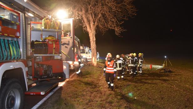 Autolenker starb nach Kollision mit Baum in Niederösterreich