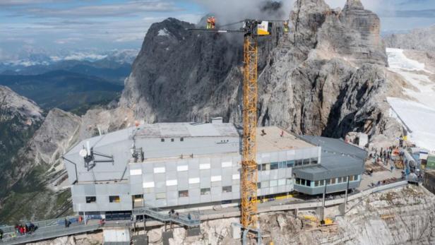 Baustelle am Dachstein