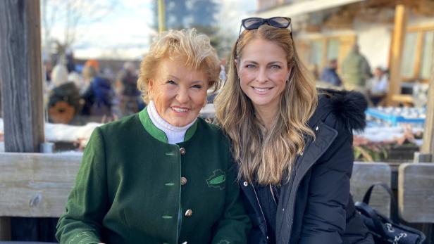 Prinzessin Madeleine besuchte Kult-Wirtin Rosi Schipflinger in Kitzbühel