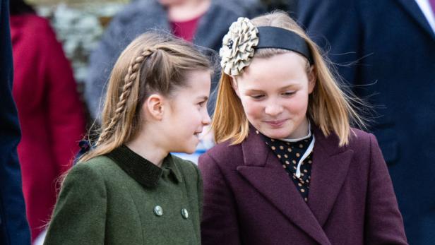 Prinzessin Charlotte und Mia Tindall am "Christmas Day" 2023