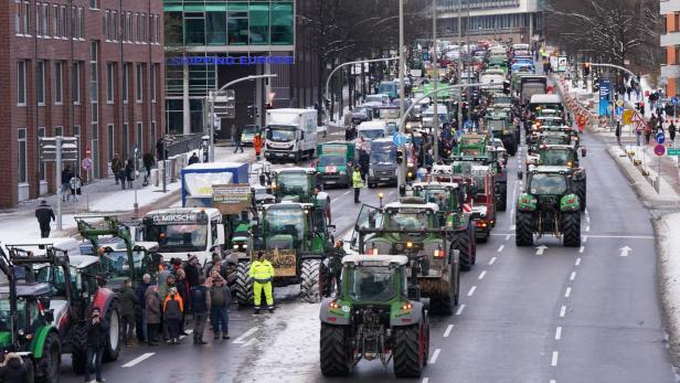 Bauernproteste - Hamburg