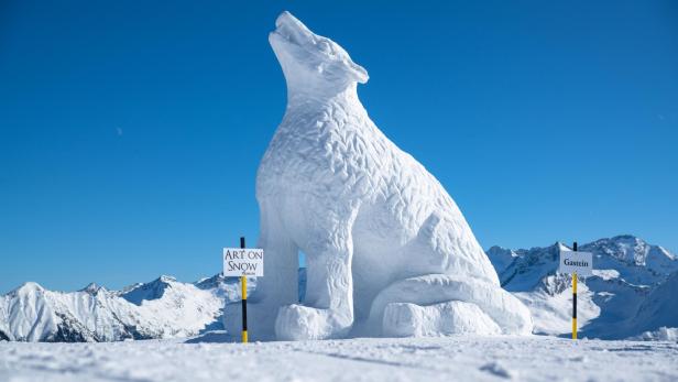 Imposante Schnee-Kunstwerke beim "Art of Snow" im Gasteinertal