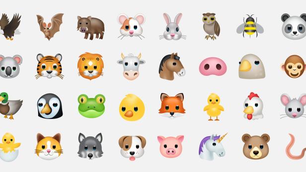Die Welt der Emojis entspricht nicht der realen Artenvielfalt im Tierreich