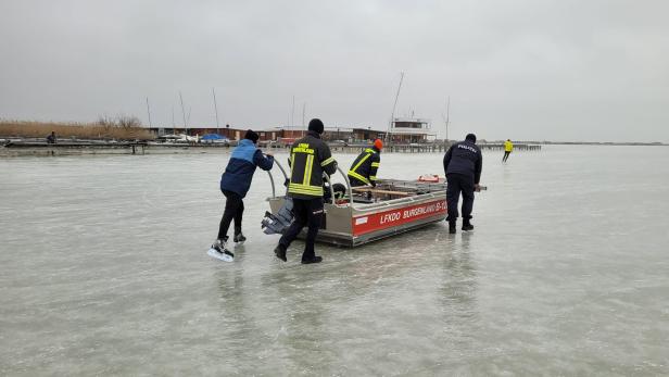 Suche nach vermisstem Eisläufer am Neusiedler See unterbrochen