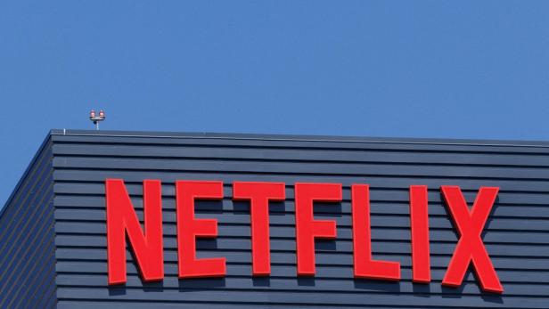 FILE PHOTO: Netflix logo shown on building in Los Angeles