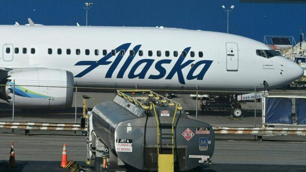 Eine Maschine der Alaska Airlines, Boeing 7373 MAX 9