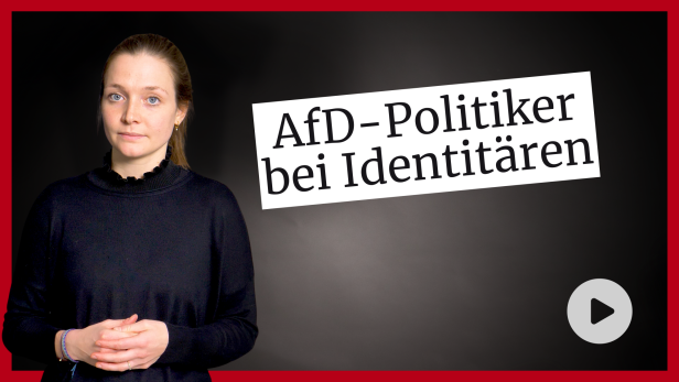 Rechtsaußen-TikTok-Star der AfD bei Identitären in Wien