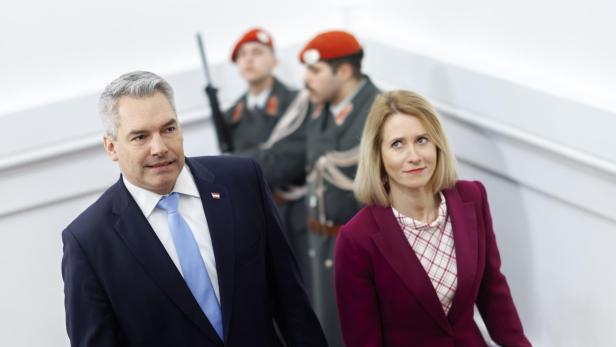 Estnische Premierministerin in Wien: Plädoyer für Aufrüstung bei Neos