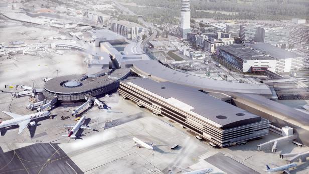 ++ HANDOUT ++ FLUGHAFEN WIEN ERWEITERT TERMINAL 3 FÜR 420 MIO. EURO: RENDERING