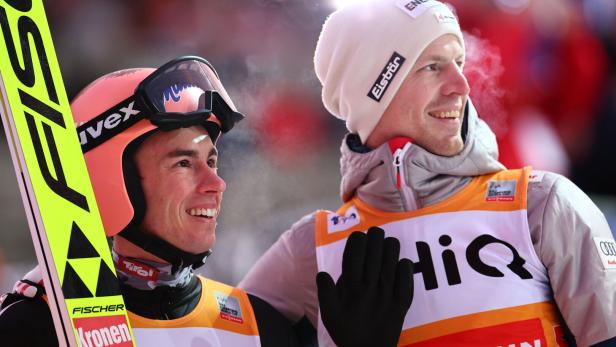 Skispringen: Platz drei für Kraft und Hayböck im Super-Team-Bewerb