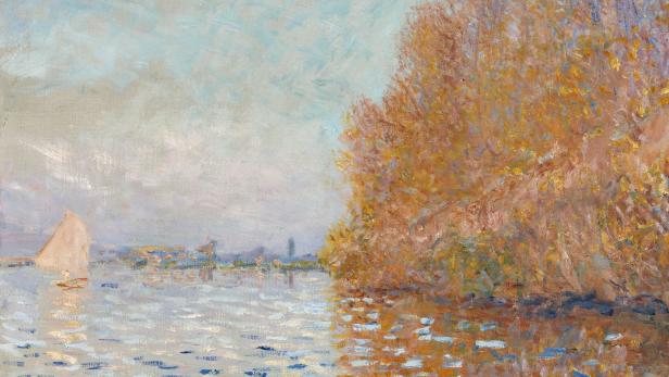 Claude Monet, Argenteuil Basin with a Single Sailboat, (1874)