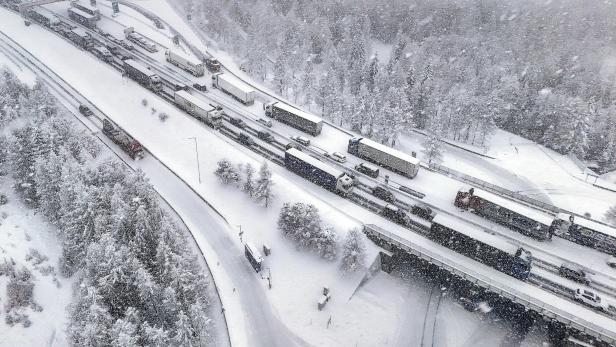 Nach Sperre der Brennerautobahn vor zwei Wochen erneut Schneewarnung