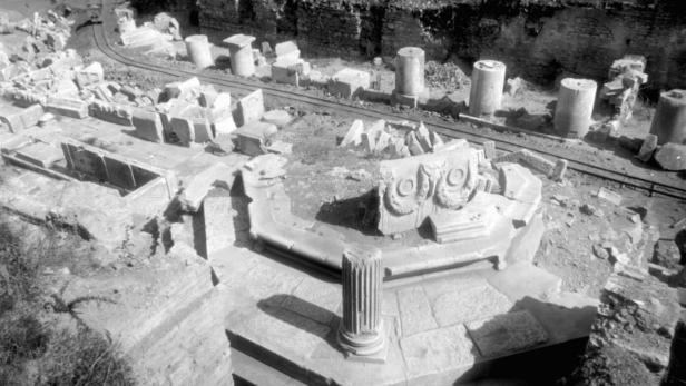 Das Grab in dem wohl die Überreste von Arsinoe IV gefunden wurden.